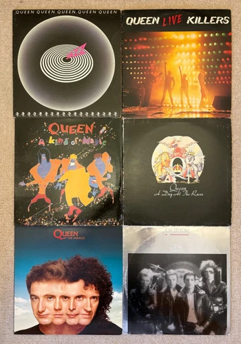 6  X LP *QUEEN* *VINYL RECORD* *COLLECTION* *JOB LOT* *JAZZ* *THE GAME*