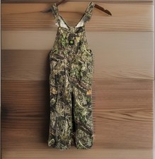 John Deere Camouflage Overalls Children  s 5 Green 100 Cotton Workwear Bibs