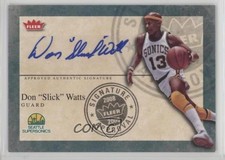 2008-09 Fleer Signature Approval Slick Watts #SA-WA Auto 0aa