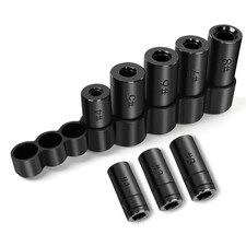 70500 Tap Socket Set, 8-Piece 1/4" & 3/8" Drive Taps Sockets Adapter for Sock...
