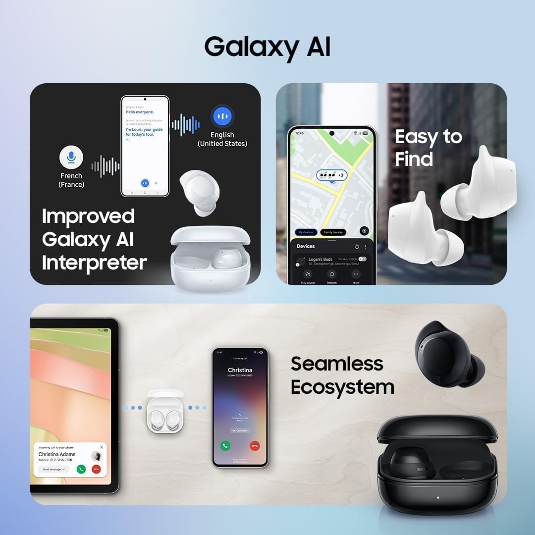 Samsung Galaxy Buds Core with Active Noise Cancellation (ANC), Long Battery Life