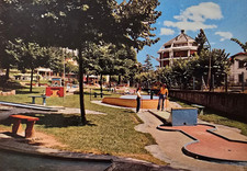 Cartolina 1960 Varese Giardini Pubblici Minigolf formato grande