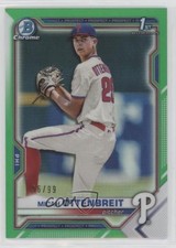 2021 Bowman Draft Chrome Green Refractor 56/99 Micah Ottenbreit #BDC-170 0o6v