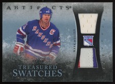 2010-11 Upper Deck Artifacts Treasured Swatches Blue 3 clrs Mark Messier 10/50