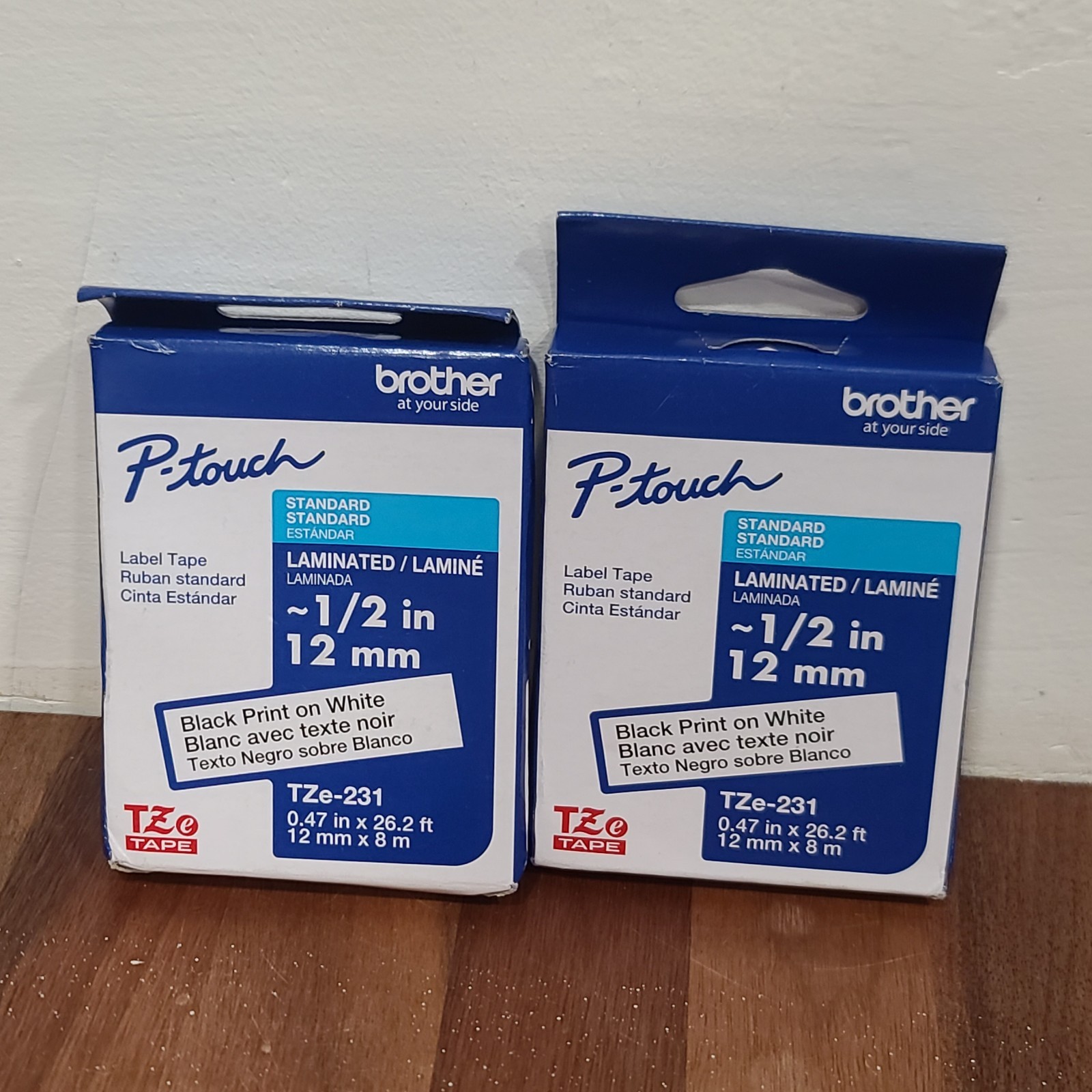 Brother International TZE231 Tze Standard Adhesive Laminated Labeling Tape,