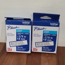 Brother International TZE231 Tze Standard Adhesive Laminated Labeling Tape,