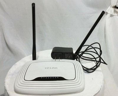 TP-Link TL-WR841N N300 WiFi Router 300Mbps 4-Port 2.4GHz w/Adapter Tested Used