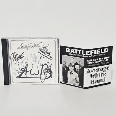 Average White Band AWB Self-titled CD Atlantic Records Autographed Signed No COA
