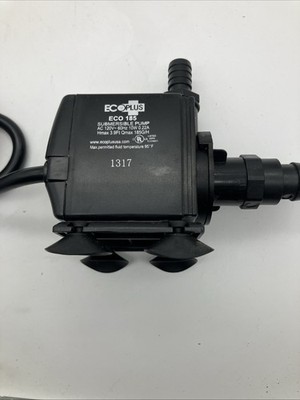 Ecoplus 185 Submersible Water Pump 158 GPH - eco185 aquarium fish or hydroponics