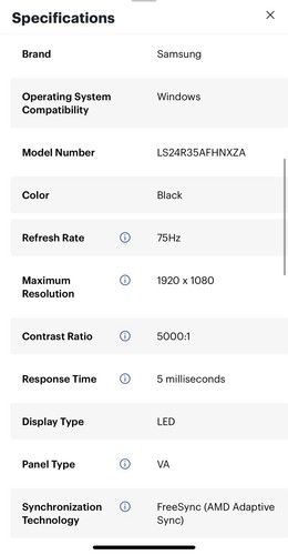 Samsung SR35 Series 24-inch FHD 1080p Computer Monitor S24R35AFHN - Picture 8 of 9