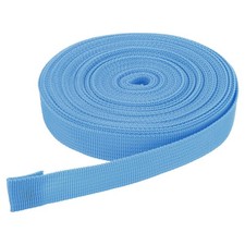 10 Yard x 3/4 inch Width Nylon Webbing Strap Poly Flat Webbing Strapping Blue