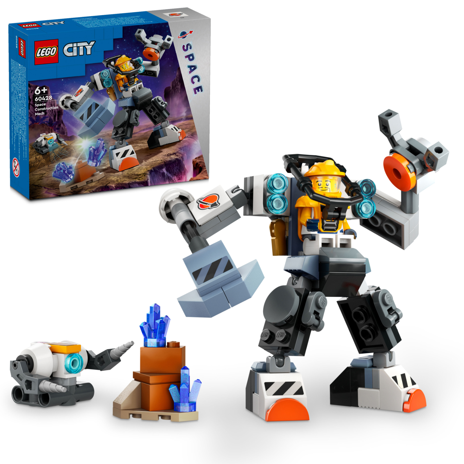 Joom Valletta Japan Jungen Grau Lego City Weltraum-Mech-Anzug, Spielzeug, Geschenk, Geburtstag, Pädagogisch, Weihnachten, Und Mädchen, Alter 6, 7, 8, 9, Weltraum, 60428 - Bild 6