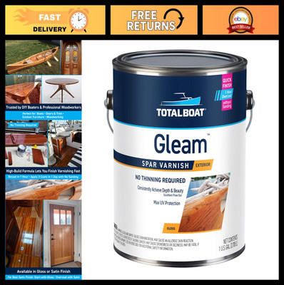 Marine Spar Varnish - Gloss & Satin Polyurethane Finish for Wood, Boats, Outdoor