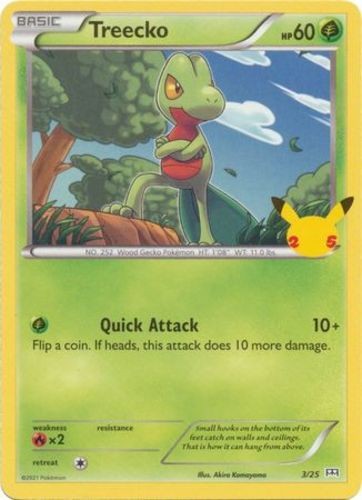 Treecko - 3/25 - McDonald's 25th Anniversary Promo (Near Mint) McDonalds Promo C