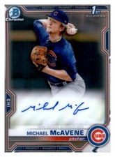 2021 Bowman Chrome 1st Michael McAvene Prospect Autographs CUBS #CPA-MM