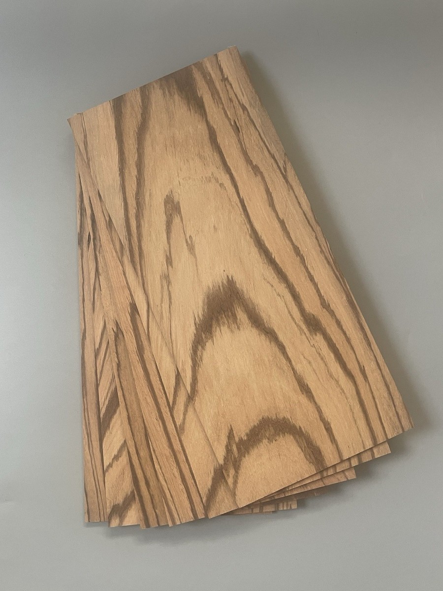Zebrawood/Zebrano Solid Wood Sheet/Wood Sheet 1 Off 340mm x 150mm