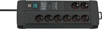 Brennenstuhl 1256000698 3m Indoor Angle IP20 Black 8 socket s AC socket