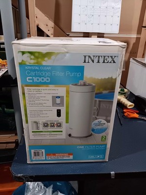 Intex Krystal Clear Cartridge Filter Pump 1000 GPH - Above Ground Pool