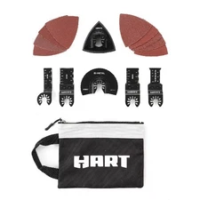 HART 15 Piece Oscillating Multi-Tool Blade and Accessory Set