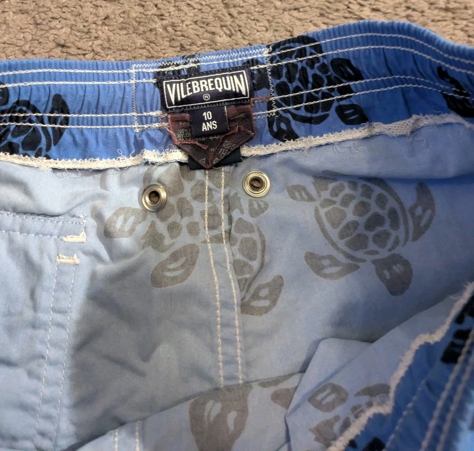Bañador Vilebrequin azul estampado tortuga talla 10 Foto 3 de 4