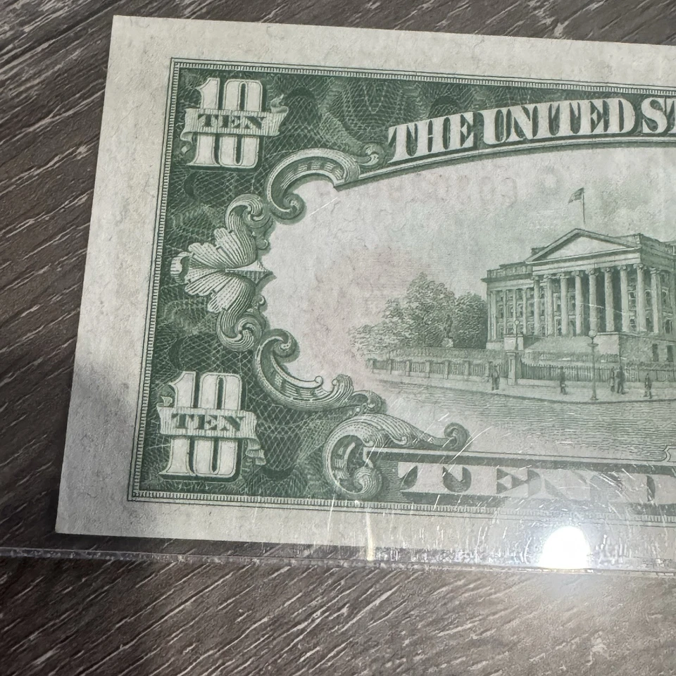 1929 Chicago $10 Federal Reserve Bank Note. Fr. 1860-G 55 PPQ - Image 3 of 4