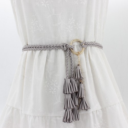 Geflochtener Quaste Gürtel Boho Style Taille Seil Kleid Bund Accessoires Damen - Bild 21 von 23