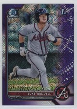 2022 Bowman Chrome Prospects Mega Box Purple Mojo Refractor Luke Waddell 0r3t