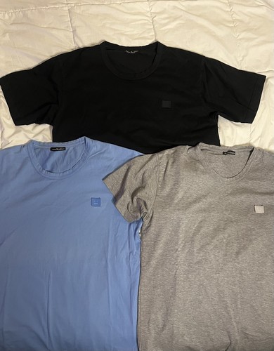 3 Acne Studios 25E173 Nash Face T Shirt Bundle Size M