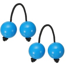 Rhythm African Shaker Kashaka with Black Rope for Party 2 Pack, Blue 