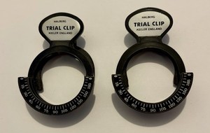 Set of 2 Halberg Trial Lens Clips for Optometrist