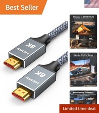 2ft HDMI Cable 2.1: 48Gbps, 4K 120Hz  eARC for Optimal Experience