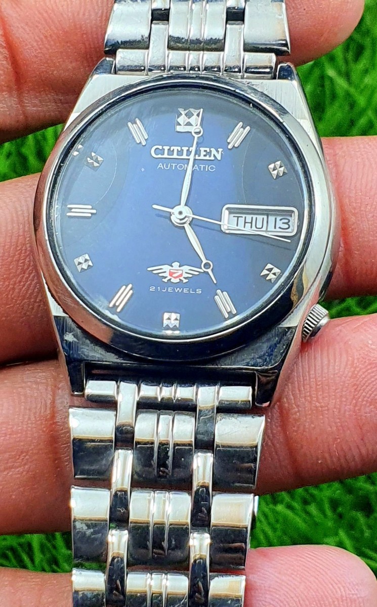 Vintage Of Citizen Automatic 21 Jewels Men Watch Day Date Japan