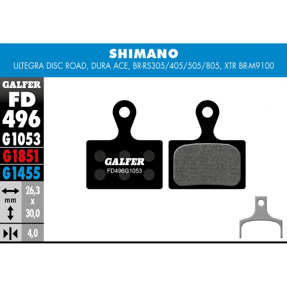 Galfer Standard Bike Disc Brake Pad - Shimano - Ultegra/Dura Ace/XTR M9100 - Image 2