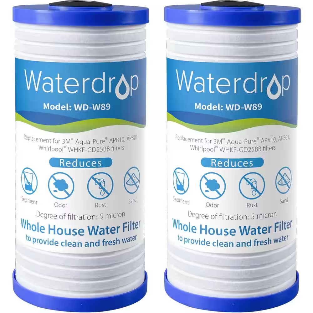 AP810 Whole House Water Filter, 10 In. X 4.5 In. 5-Micron, R
