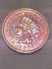 1907 INDIAN HEAD CENT PENNY 1C - CRAZY TONED (#275)