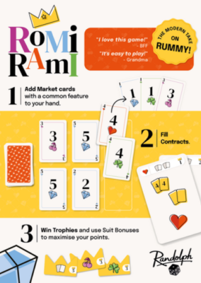 ramiページ Romi Rami Card Game Modern Take on Rummy Randolph MZ01EN Family | eBay