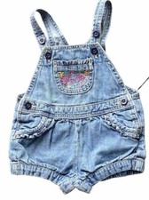 Oshkosh B gosh Overall Shorts w/ Embroidered Front Pocket Size 12 Months
