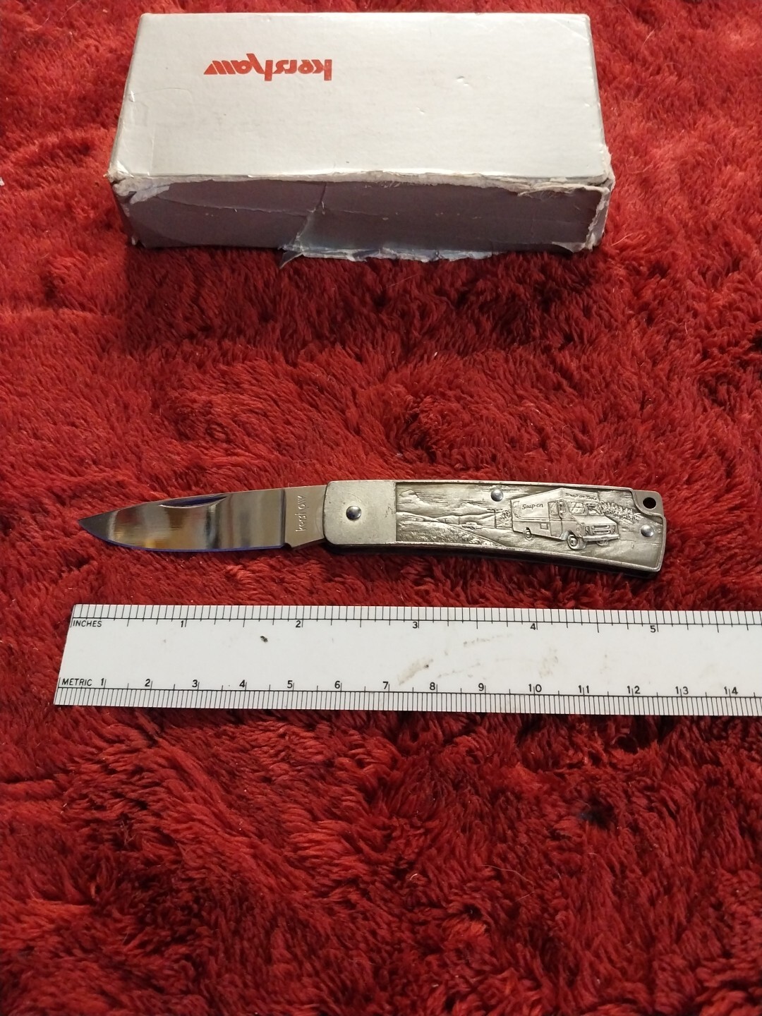 Vintage Kershaw Pocket Knife Japan Snap On Tools Gents Old Timers