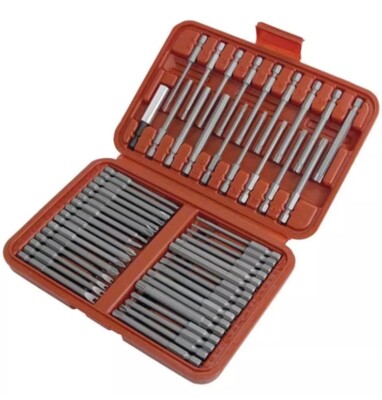 Neilsen 50-teilig Sicherheit extra langer Schraubendreher Bit Verlängerungsstab Set Sechskant Torx 