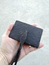 Rare petit fer à oublie moule à gaufre hosties brisselet fer forge