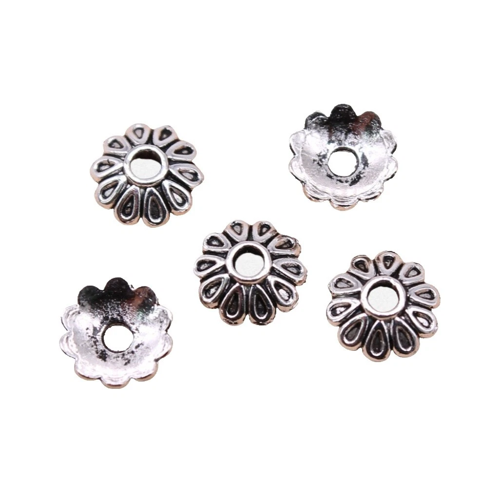 Silver Bead Caps