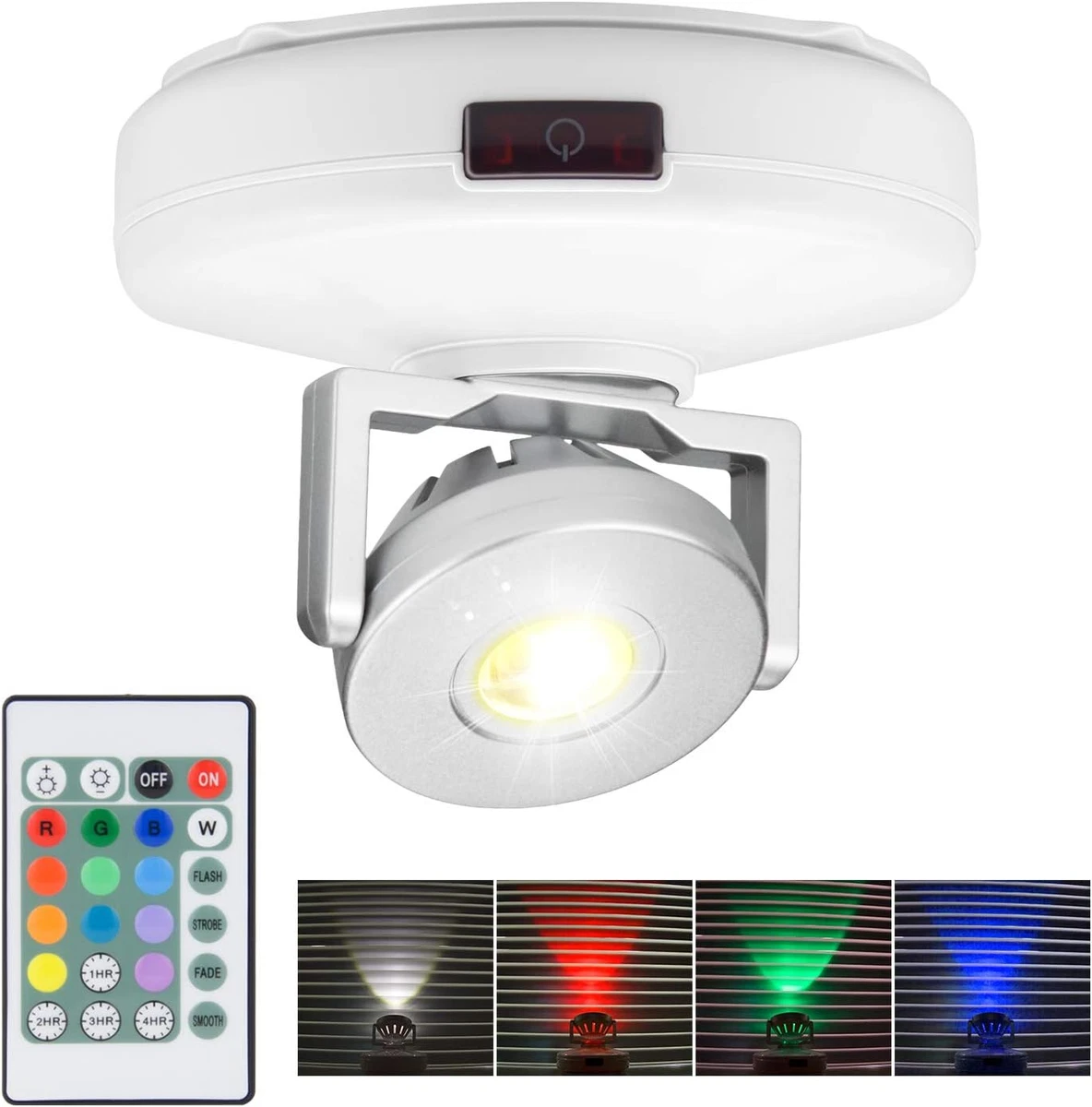 Battery led 2024 spotlight with remote