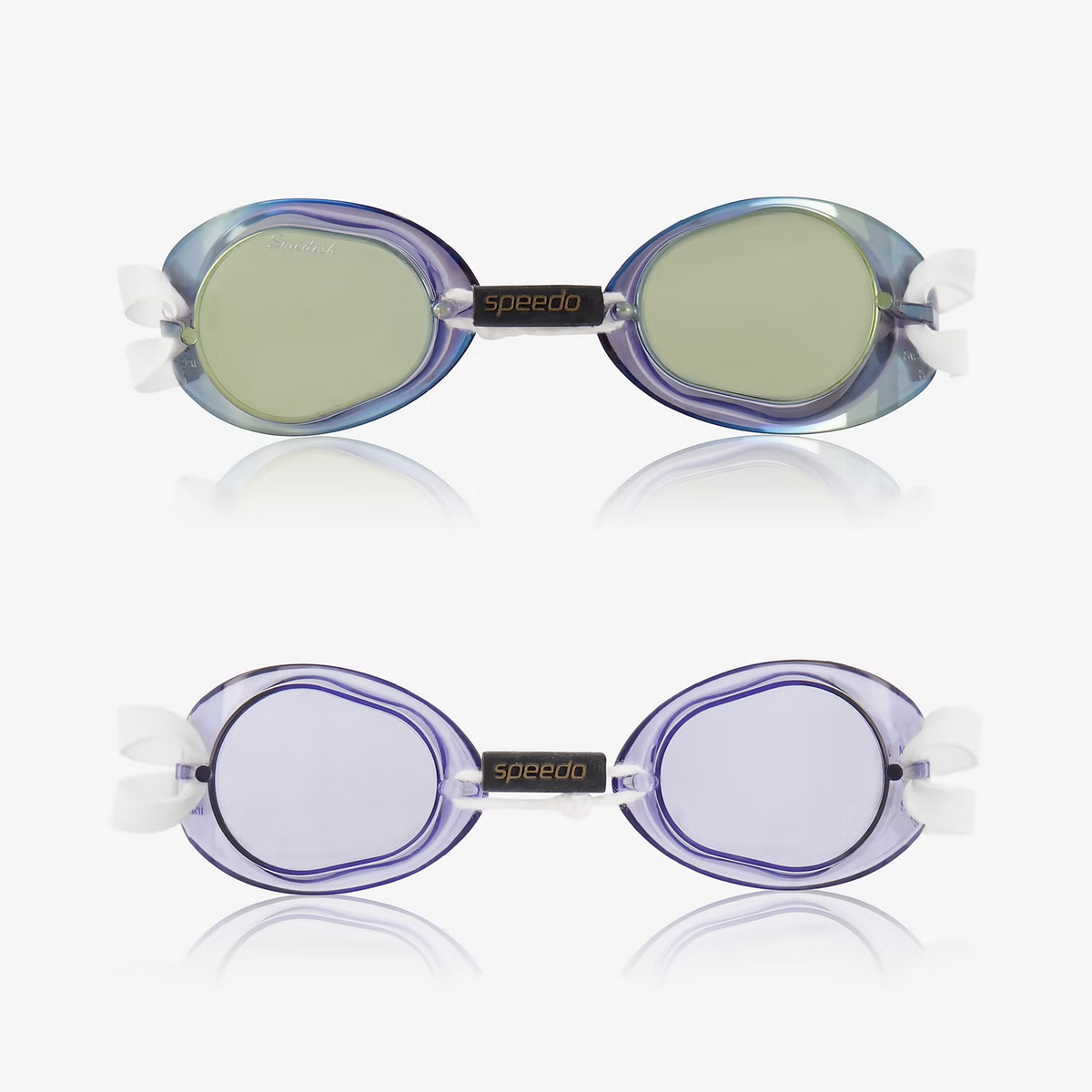 SPEEDO SWEDISH 2-PACK 420 1SZ Swimming Goggles Racing Swim Goggles Adult