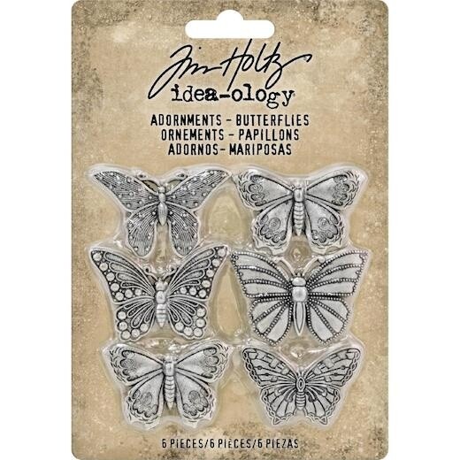 NEW Tim Holtz Idea-ology Adornments - Butterflies