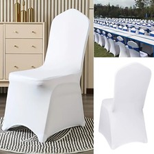 Blanc Arqué Spandex Housses Chaise Coupe Extensible Avec Jambe Poches 1 – 150pcs