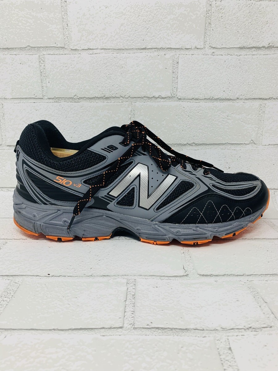 New Balance 510 V3 All Terrain Shoes Sneakers Black Gray MT510LL3 Mens 13 4E