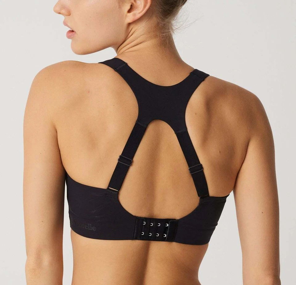 Sutiã esportivo Chantelle alto impacto preto sem fio racerback L49056 tamanho médio - Imagem 2 de 2