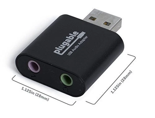 Plugable USB Audio Adapter with 3.5mm Speaker/Headphone and Microphone Jacks - Image 4 of 4