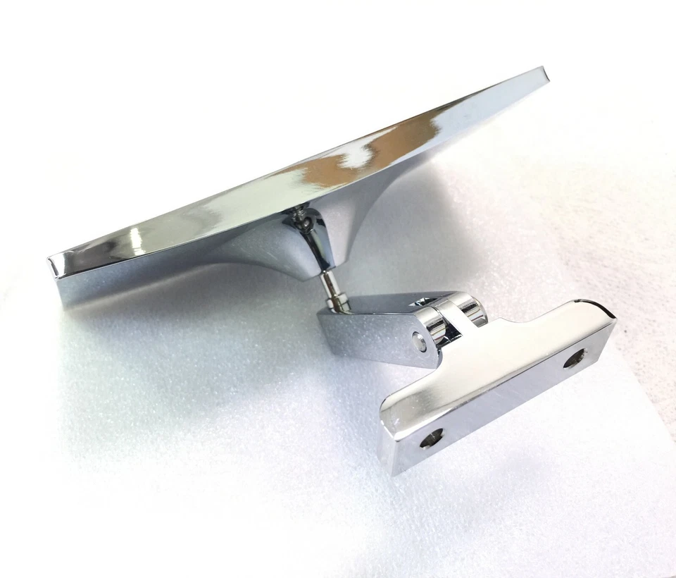 1939-46 CHEVY Truck HOT ROD Rectangular REAR VIEW MIRROR Chrome w/Screw-on MOUNT - Image 4 of 4