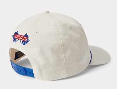 Polo Ralph Lauren Sport Canvas Patch Checker Flag Racing Snapback